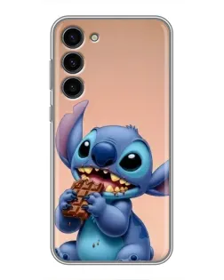 Чохол для Samsung Galaxy S23 Plus з картинкою «Стіч їсть шоколад»