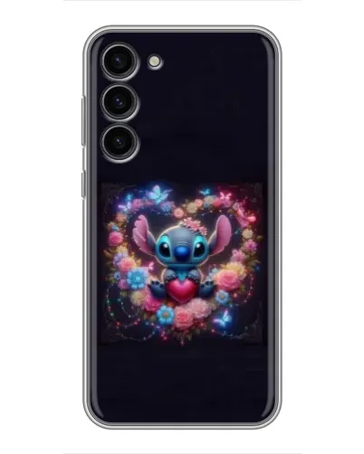 Чохол для Samsung Galaxy S23 Plus з картинкою «Stitch у квітах» Чохол для Samsung Galaxy S23 Plus з картинкою «Stitch у квітах»