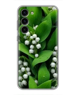 Чохол для Samsung Galaxy S23 Plus з картинкою «Конвалії в зелені»