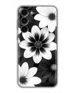 Чохол для Samsung Galaxy S23 Plus з картинкою «Монохромні айстри»