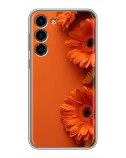 Чохол для Samsung Galaxy S23 Plus з картинкою «Помаранчеві гербери»