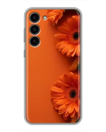 Чохол для Samsung Galaxy S23 Plus з картинкою «Помаранчеві гербери» Чохол для Samsung Galaxy S23 Plus з картинкою «Помаранчеві гербери»