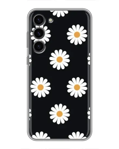 Чохол для Samsung Galaxy S23 Plus з картинкою «Ромашки на чорному» Чохол для Samsung Galaxy S23 Plus з картинкою «Ромашки на чорному»