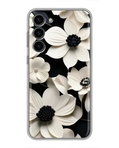 Чохол для Samsung Galaxy S23 Plus з картинкою «Об'ємні білі квіти» Чохол для Samsung Galaxy S23 Plus з картинкою «Об'ємні білі квіти»