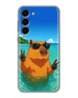 Чехол для Samsung Galaxy S23 Plus с картинкой «Морская капибара» Чехол для Samsung Galaxy S23 Plus с картинкой «Морская капибара»
