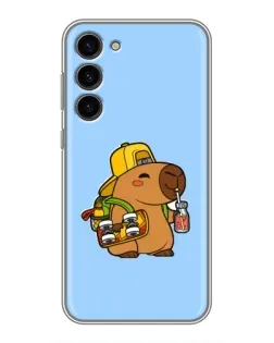 Чехол для Samsung Galaxy S23 Plus с картинкой «Капибара на скейте» Чехол для Samsung Galaxy S23 Plus с картинкой «Капибара на скейте»