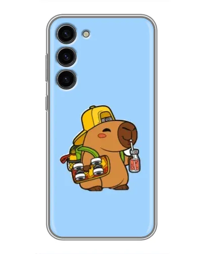Чехол для Samsung Galaxy S23 Plus с картинкой «Капибара на скейте» Чехол для Samsung Galaxy S23 Plus с картинкой «Капибара на скейте»