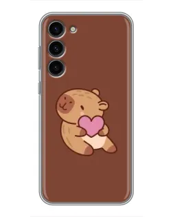 Чехол для Samsung Galaxy S23 Plus с картинкой «Капибара с сердцем» Чехол для Samsung Galaxy S23 Plus с картинкой «Капибара с сердцем»