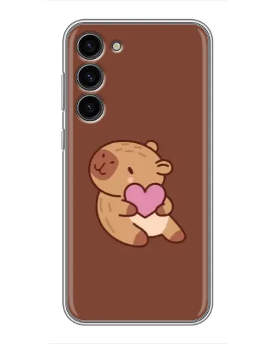 Чехол для Samsung Galaxy S23 Plus с картинкой «Капибара с сердцем» Чехол для Samsung Galaxy S23 Plus с картинкой «Капибара с сердцем»