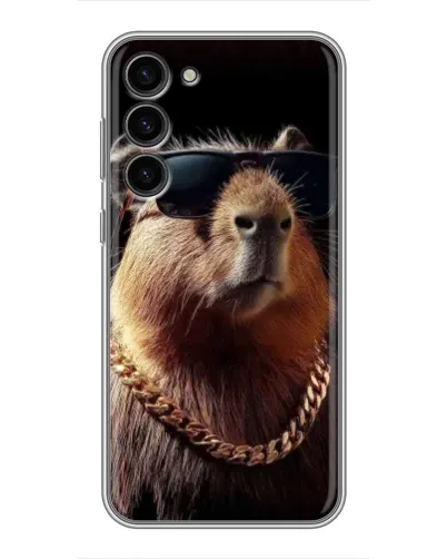 Чехол для Samsung Galaxy S23 Plus с картинкой «Капибара золотая цепь» Чехол для Samsung Galaxy S23 Plus с картинкой «Капибара золотая цепь»