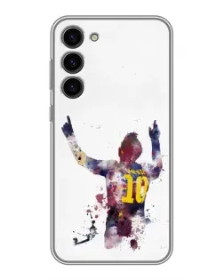 Чехол для Samsung Galaxy S23 Plus с картинкой «Акварельный Месси Барселона»