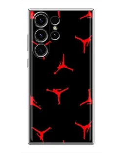 Чехол для Samsung Galaxy S23 Ultra с картинкой «Jordan Red Pattern»