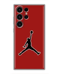 Чехол для Samsung Galaxy S23 Ultra с картинкой «Jordan Red Back»