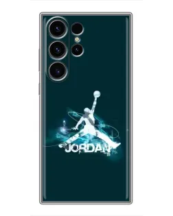 Чехол для Samsung Galaxy S23 Ultra с картинкой «Jordan Blue Fire»