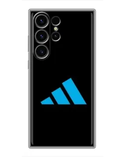 Чехол для Samsung Galaxy S23 Ultra с картинкой «Adidas Cyan Logo»