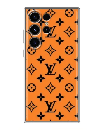 Чехол для Samsung Galaxy S23 Ultra с картинкой «Оранжевый стиль LV» Чехол для Samsung Galaxy S23 Ultra с картинкой «Оранжевый стиль LV»