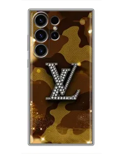 Чехол для Samsung Galaxy S23 Ultra с картинкой «Камуфляжный Louis Vuitton»