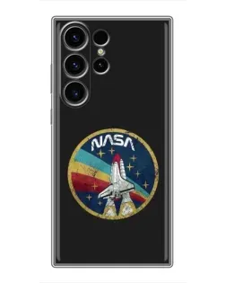 Чехол для Samsung Galaxy S23 Ultra с картинкой «NASA — эмблема миссии»