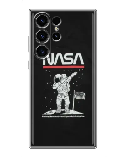 Чехол для Samsung Galaxy S23 Ultra с картинкой «NASA — шагаем по Луне» Чехол для Samsung Galaxy S23 Ultra с картинкой «NASA — шагаем по Луне»