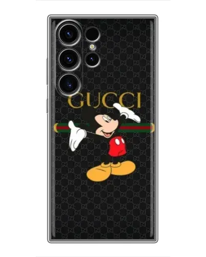 Чехол для Samsung Galaxy S23 Ultra с картинкой «Микки Маус Gucci»