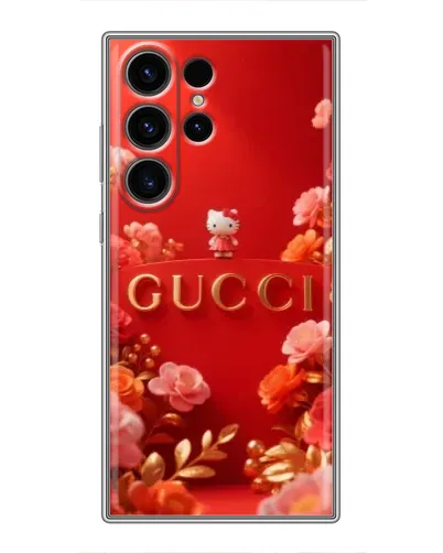 Чехол для Samsung Galaxy S23 Ultra с картинкой «Gucci — золотой сад»