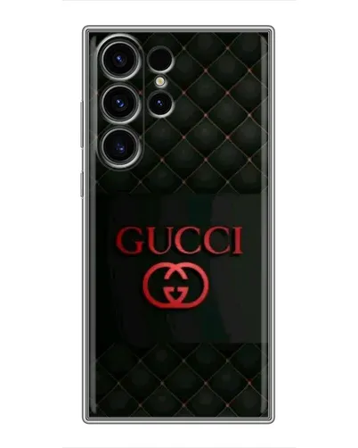 Чехол для Samsung Galaxy S23 Ultra с картинкой «Gucci — стеганый черный»
