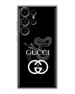 Чехол для Samsung Galaxy S23 Ultra с картинкой «Gucci — серебряная змея» Чехол для Samsung Galaxy S23 Ultra с картинкой «Gucci — серебряная змея»
