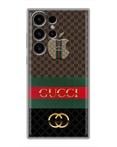 Чехол для Samsung Galaxy S23 Ultra с картинкой «Gucci — брендированный десерт»