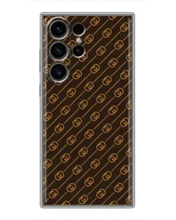 Чехол для Samsung Galaxy S23 Ultra с картинкой «Gucci — золотые диагонали» Чехол для Samsung Galaxy S23 Ultra с картинкой «Gucci — золотые диагонали»