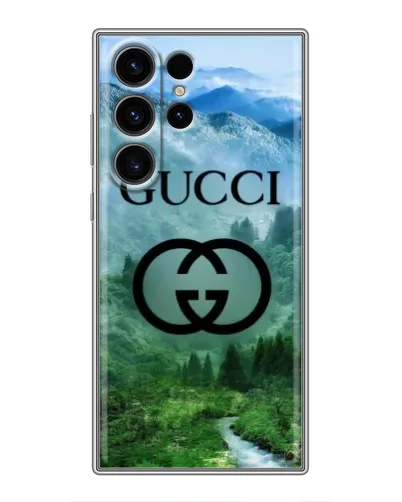 Чехол для Samsung Galaxy S23 Ultra с картинкой «Gucci — горный пейзаж»