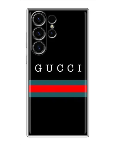 Чехол для Samsung Galaxy S23 Ultra с картинкой «Gucci — красный пояс»