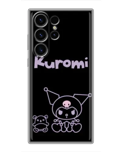 Чехол для Samsung Galaxy S23 Ultra с картинкой «Kuromi — черный минимализм» Чехол для Samsung Galaxy S23 Ultra с картинкой «Kuromi — черный минимализм»