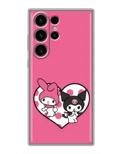Чехол для Samsung Galaxy S23 Ultra с картинкой «Kuromi и My Melody»