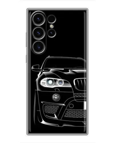 Чехол для Samsung Galaxy S23 Ultra с картинкой «Темный силуэт BMW»