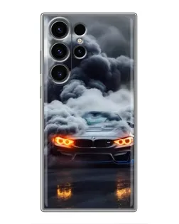 Чехол для Samsung Galaxy S23 Ultra с картинкой «BMW в дыму» Чехол для Samsung Galaxy S23 Ultra с картинкой «BMW в дыму»