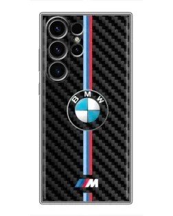 Чехол для Samsung Galaxy S23 Ultra с картинкой «Эмблема BMW и карбон» Чехол для Samsung Galaxy S23 Ultra с картинкой «Эмблема BMW и карбон»