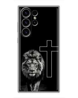 Чехол для Samsung Galaxy S23 Ultra с картинкой «Лев и Крест» Чехол для Samsung Galaxy S23 Ultra с картинкой «Лев и Крест»