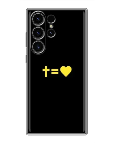Чехол для Samsung Galaxy S23 Ultra с картинкой «Сердце и Крест»
