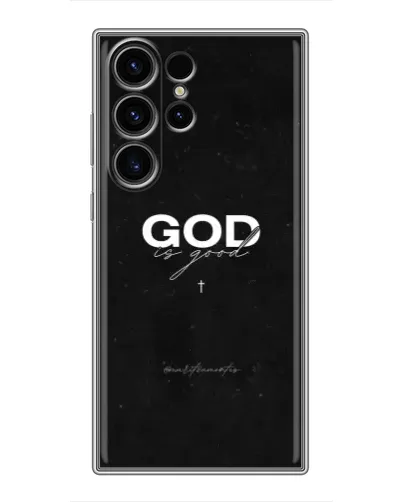 Чехол для Samsung Galaxy S23 Ultra с картинкой «GOD — Бог над всем»