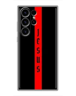 Чехол для Samsung Galaxy S23 Ultra с картинкой «Красная линия веры»
