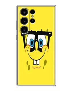 Чехол для Samsung Galaxy S23 Ultra с картинкой «Минималистичный Спанч Боб»