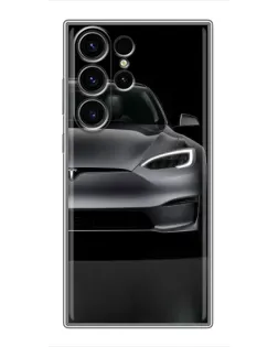 Чехол для Samsung Galaxy S23 Ultra с картинкой «Tesla Model S Look»