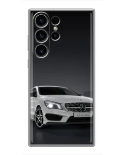 Чехол для Samsung Galaxy S23 Ultra с картинкой «Mercedes AMG GT Silver»