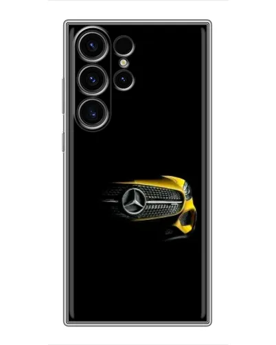 Чехол для Samsung Galaxy S23 Ultra с картинкой «Mercedes — ретро стиль»