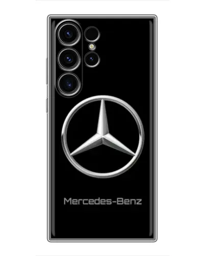 Чехол для Samsung Galaxy S23 Ultra с картинкой «Mercedes Silver Logo»