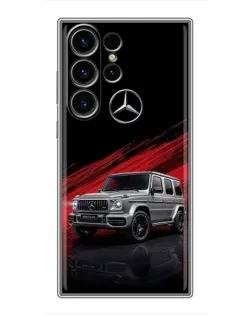 Чехол для Samsung Galaxy S23 Ultra с картинкой «Mercedes G-Class красный»