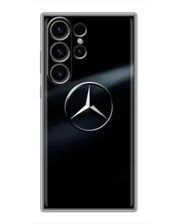 Чехол для Samsung Galaxy S23 Ultra с картинкой «Mercedes на металле» Чехол для Samsung Galaxy S23 Ultra с картинкой «Mercedes на металле»