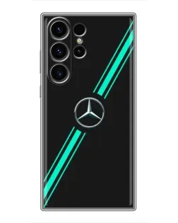 Чехол для Samsung Galaxy S23 Ultra с картинкой «Спортивные линии Mercedes» Чехол для Samsung Galaxy S23 Ultra с картинкой «Спортивные линии Mercedes»