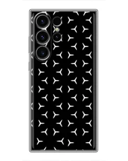Чехол для Samsung Galaxy S23 Ultra с картинкой «Mercedes паттерн звезд» Чехол для Samsung Galaxy S23 Ultra с картинкой «Mercedes паттерн звезд»