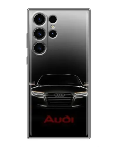 Чехол для Samsung Galaxy S23 Ultra с картинкой «Audi — градиентный контур» Чехол для Samsung Galaxy S23 Ultra с картинкой «Audi — градиентный контур»